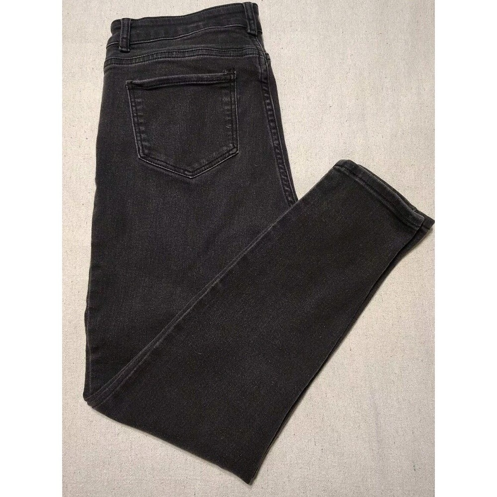 One Republic For All Jeans Women's Sz 12 Skinny Ankle Black Denim Medium Wash Z